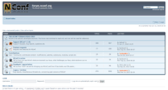 Desktop Screenshot of forum.nconf.org